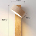 Modern Wood Wall Light with Bulb Included for Living Room — Ashbury Home & Living