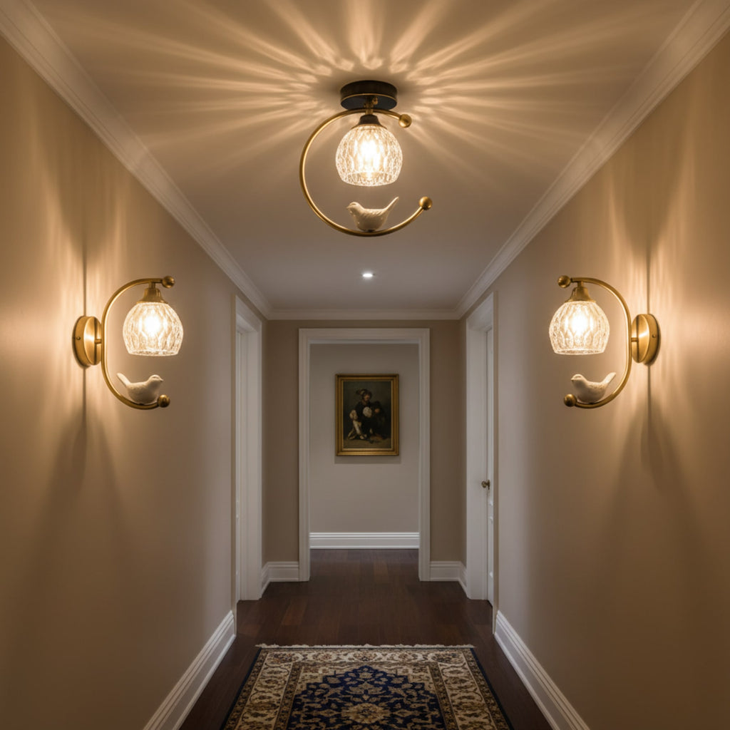 Contemporary Solid Brass Flush Mount Ceiling Light — Ashbury Home & Living