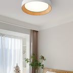 Scandinavian Wood Flush Mount Ceiling Light for Living Room — Ashbury Home & Living