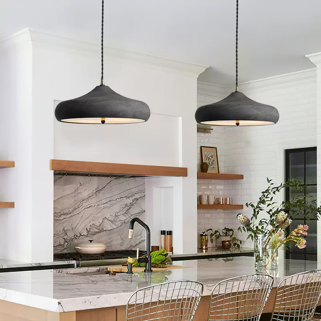 Contemporary Iron Pendant Light With Warm LED Glow — Ashbury Home & Living