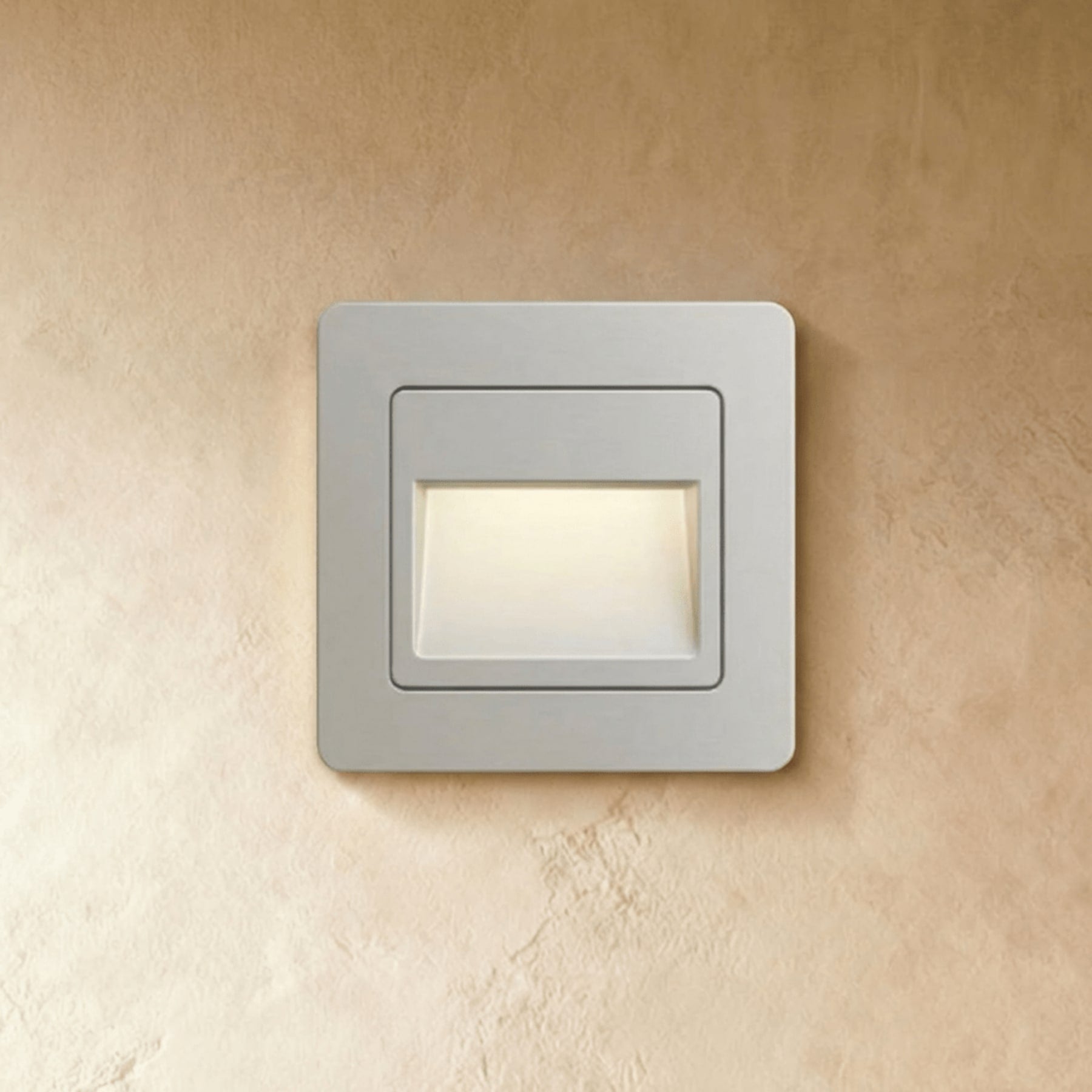 Minimalist Matte Plastic Wall Light for Hallway and Bedroom in Silver — Ashbury Home & Living