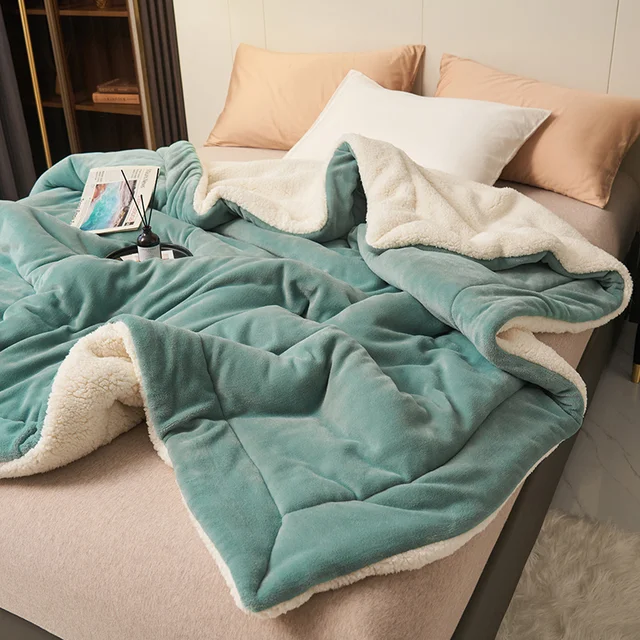 Sherpa Fleece Blanket Thick Warm Flannel Bed Blanket Double Sided Plush Throw Machine Washable Winter Blanket for Bedroom | Sofa