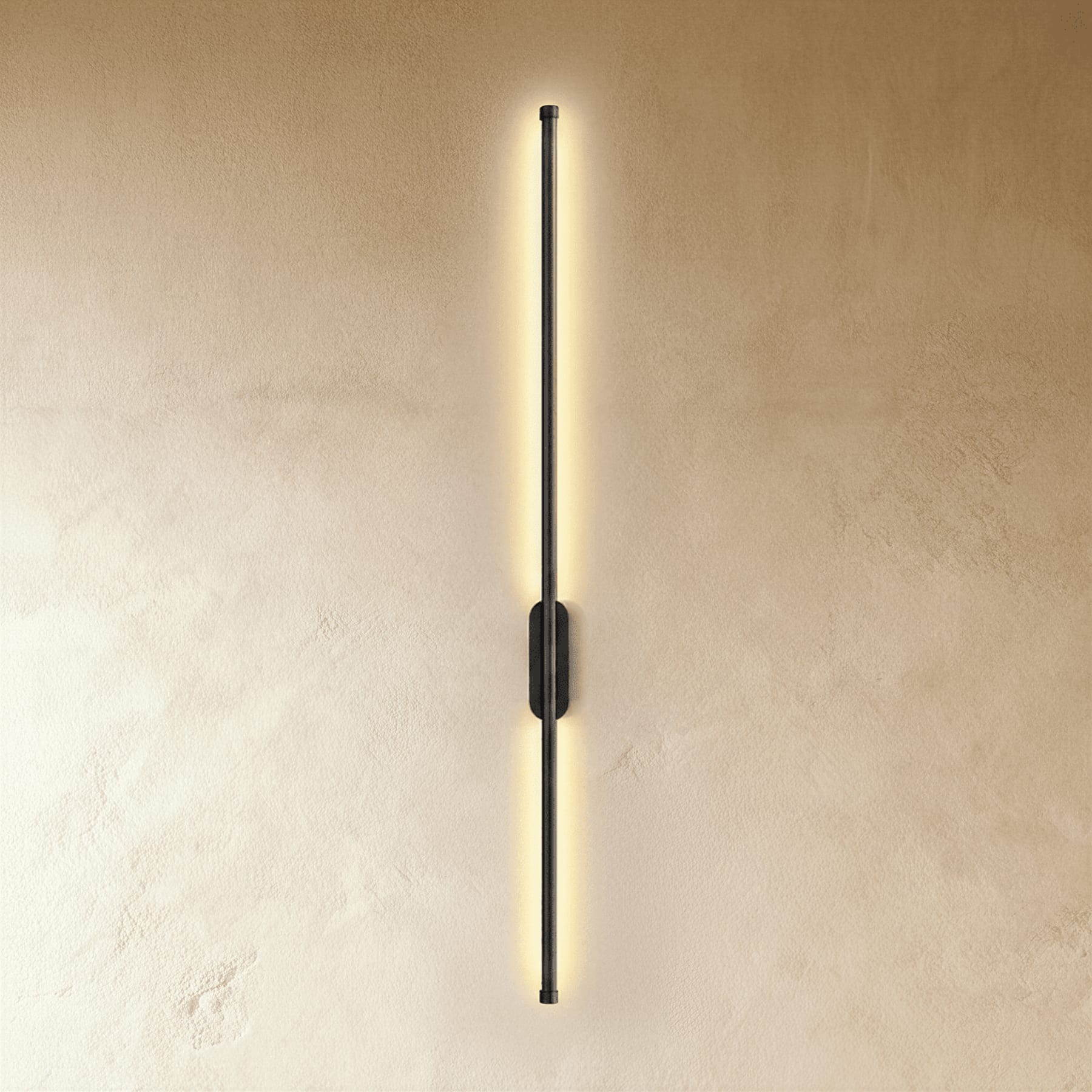 Modern Aluminium Wall Light for Living Room and Hallway in Black — Ashbury Home & Living