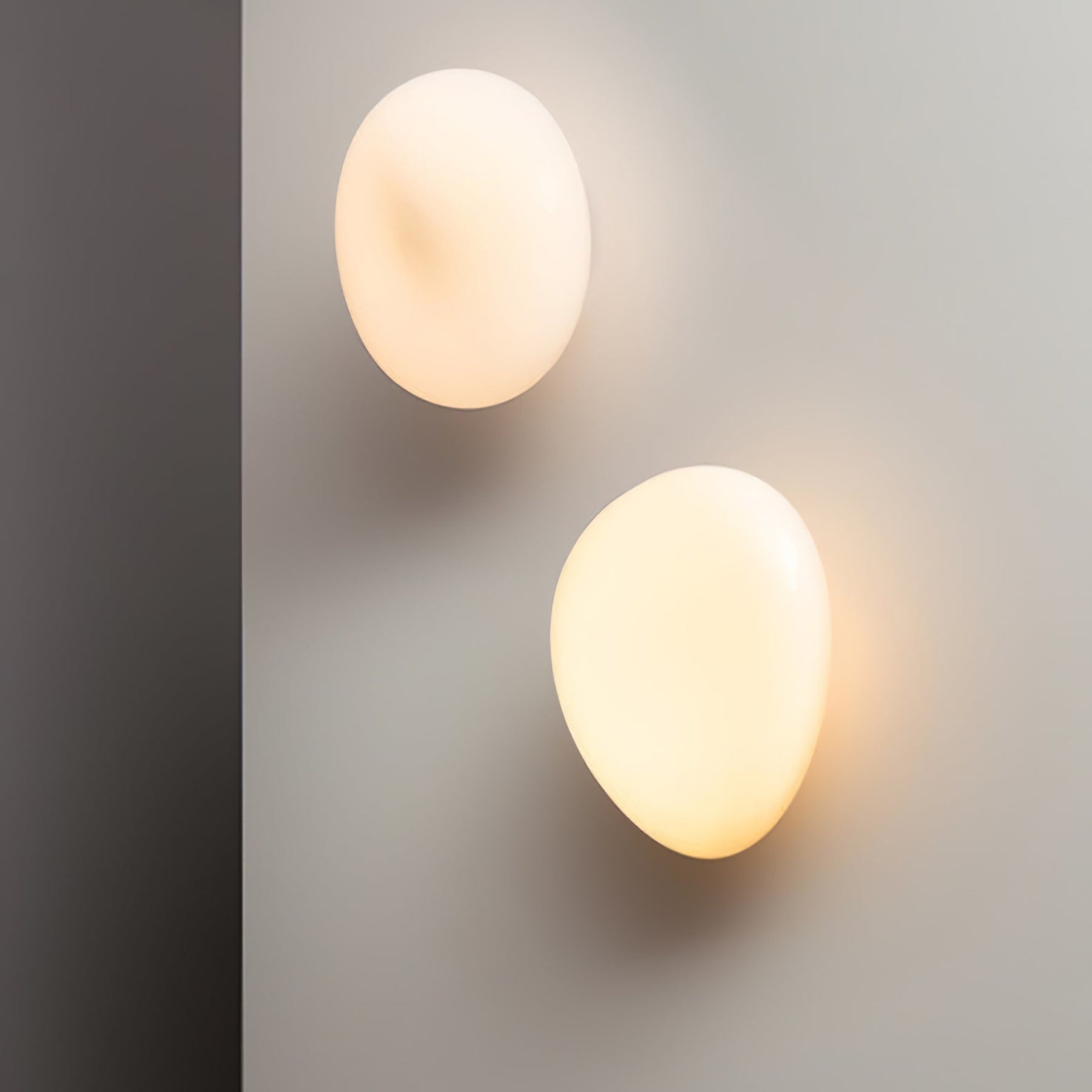 Modern Glass Wall Light With Warm Glass Shades — Ashbury Home & Living