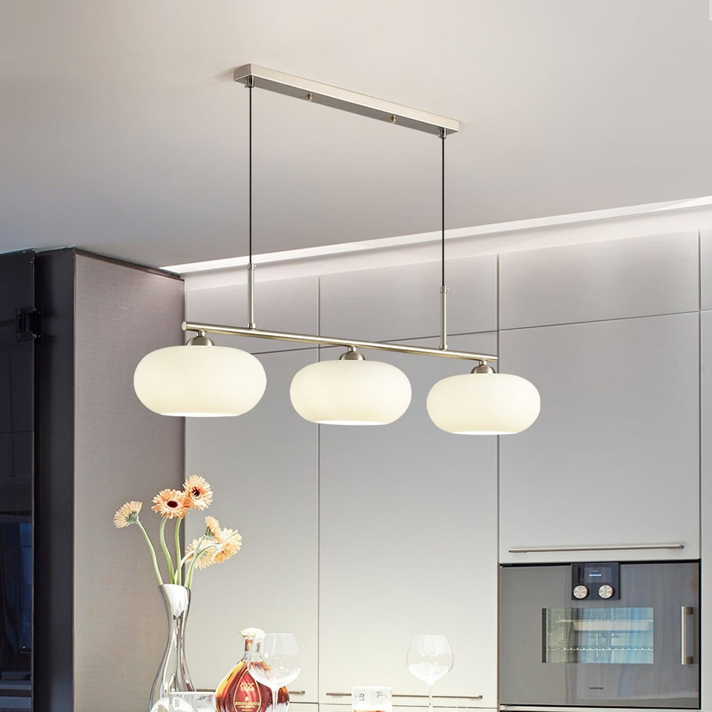 Modern Glass Pendant Light With Tri-Colour LED Glow — Ashbury Home & Living