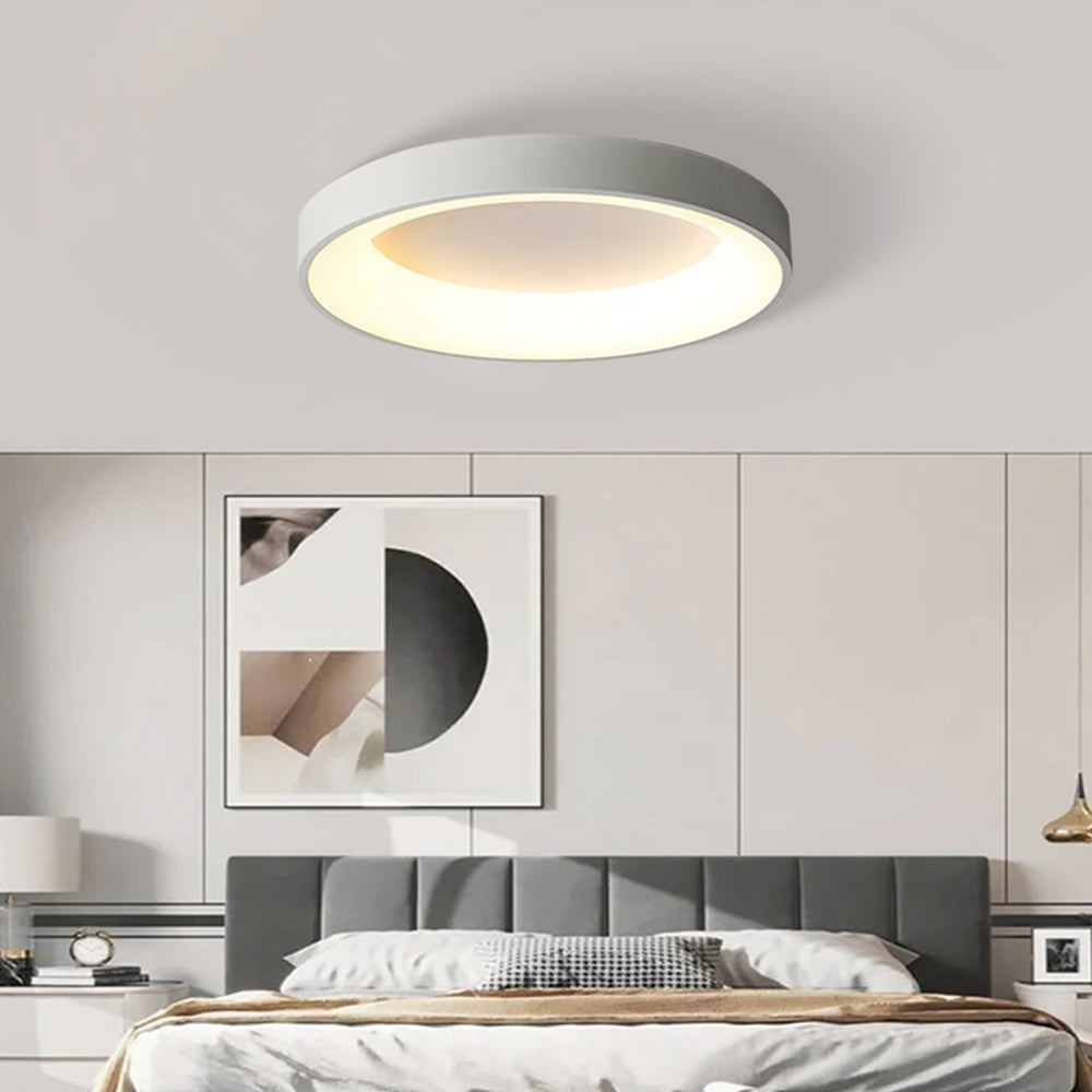 Round Flush Mount Ceiling Light with Diffuser