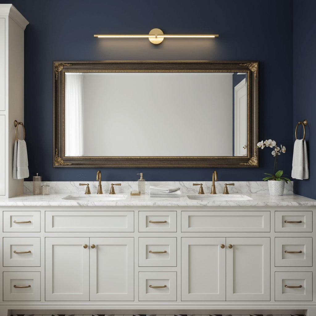 Minimalist Metal Linear Wall Light With Warm LED Glow — Ashbury Home & Living