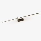 Modern Iron Linear Wall Light With Integrated LED for Hallway — Ashbury Home & Living