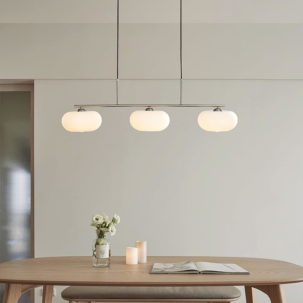 Modern Glass Pendant Light With Tri-Colour LED Glow — Ashbury Home & Living