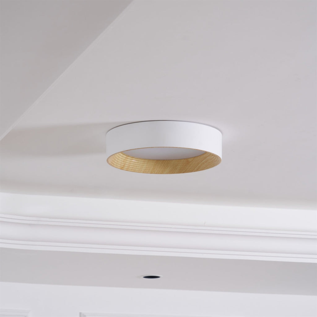 Scandinavian Wood Flush Mount Ceiling Light for Living Room — Ashbury Home & Living