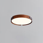 Scandinavian Wood Flush Mount Ceiling Light With Slim Low-Profile Design — Ashbury Home & Living