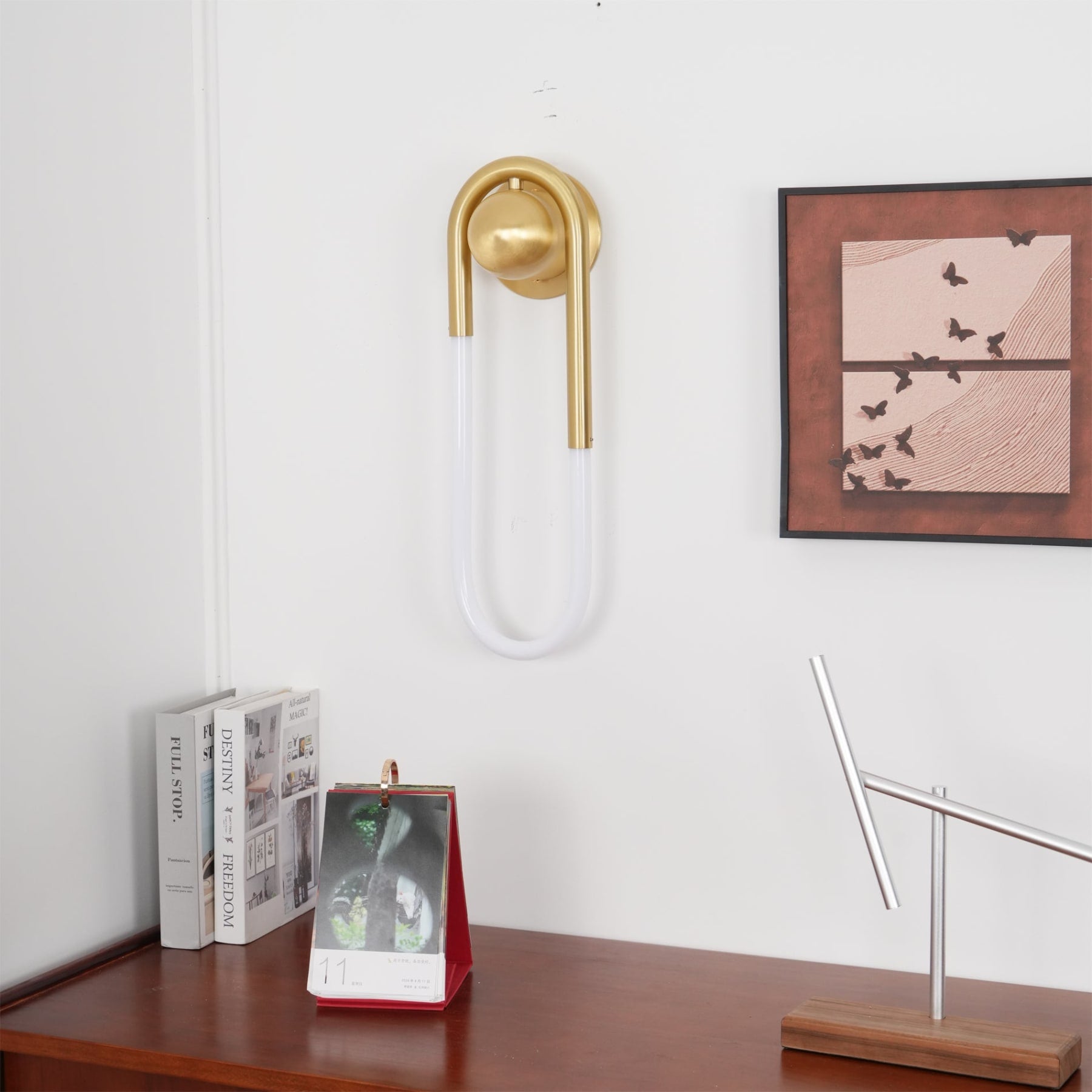 Minimalist Metal Wall Light for Living Room and Bedroom — Ashbury Home & Living