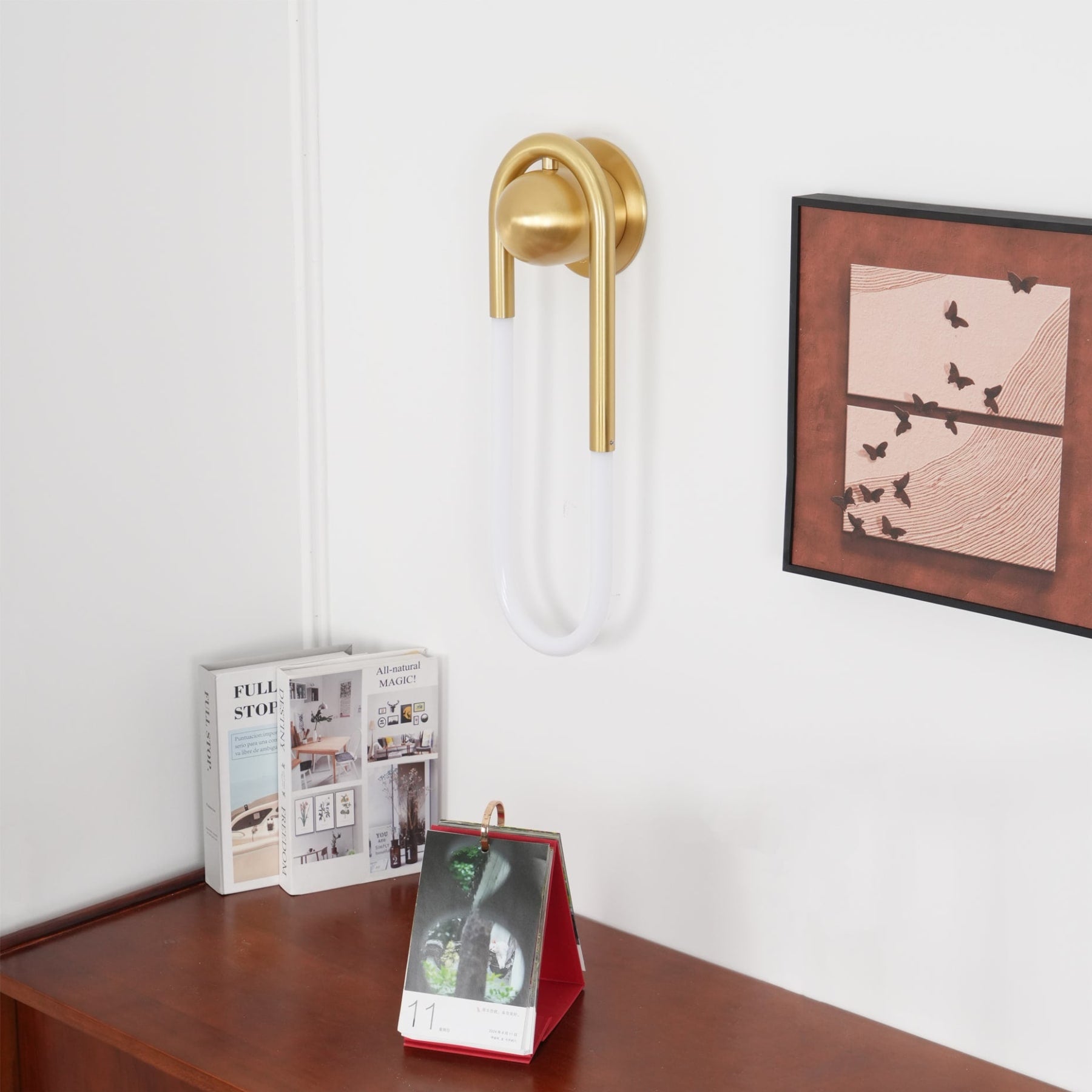 Minimalist Metal Wall Light for Living Room and Bedroom — Ashbury Home & Living