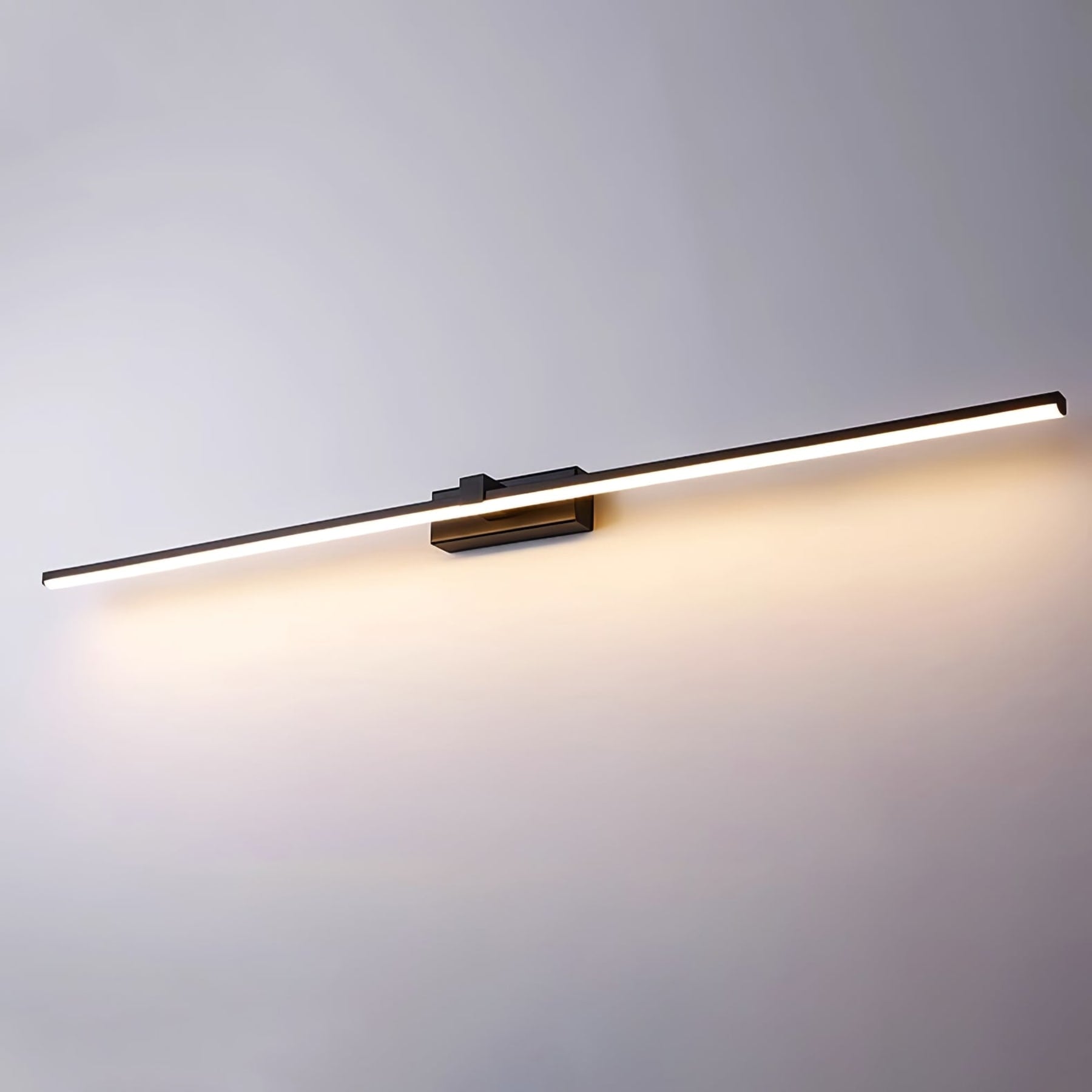 Modern Iron Linear Wall Light With Integrated LED for Hallway — Ashbury Home & Living