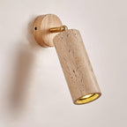Modern Travertine Wall Light With Warm LED Glow — Ashbury Home & Living