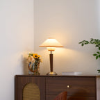 Modern Wood Table Lamp With Fabric Shade for Living Room — Ashbury Home & Living