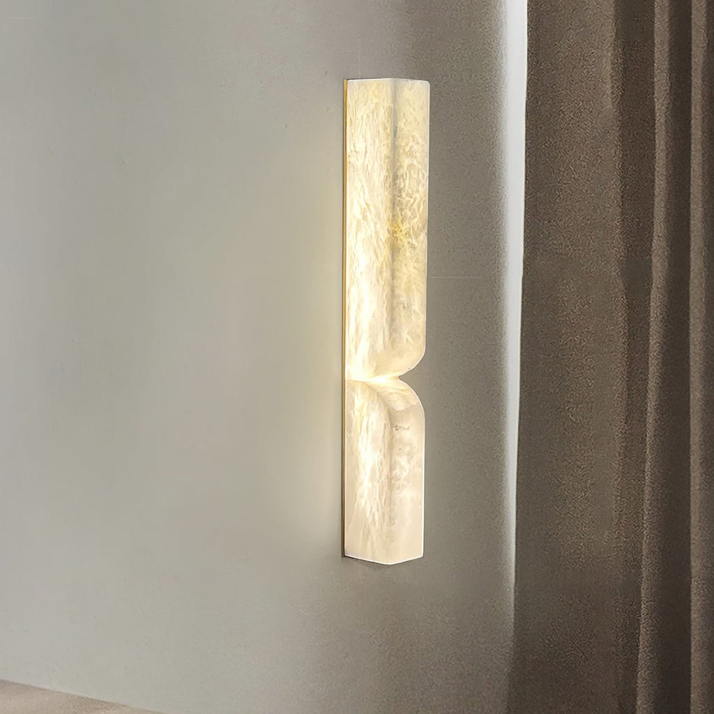 Modern Marble Wall Light With Warm LED Glow for Living Room — Ashbury Home & Living