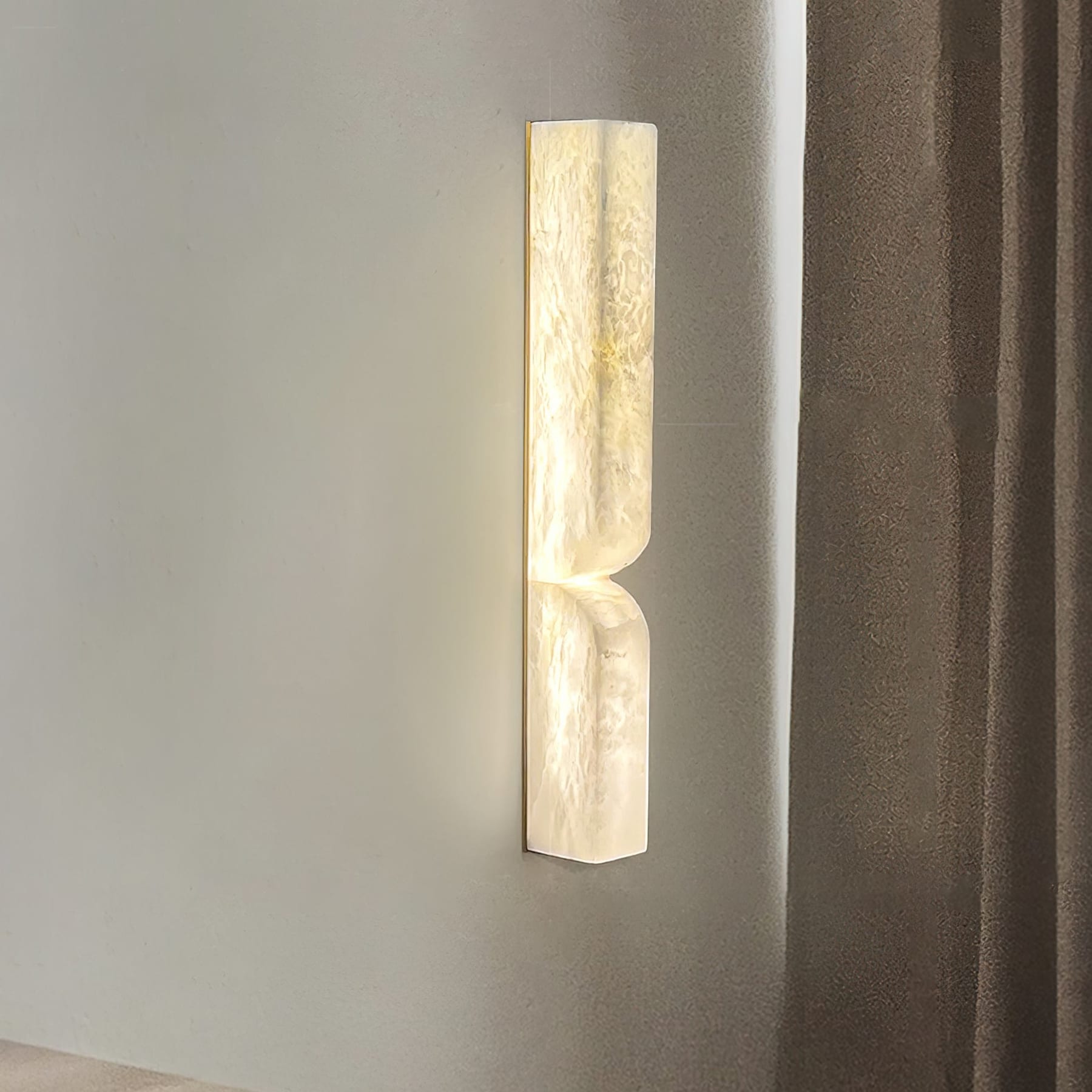 Modern Marble Wall Light With Warm LED Glow for Living Room — Ashbury Home & Living