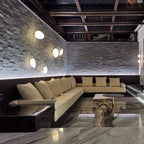 Modern Glass Wall Light With Warm Glass Shades — Ashbury Home & Living