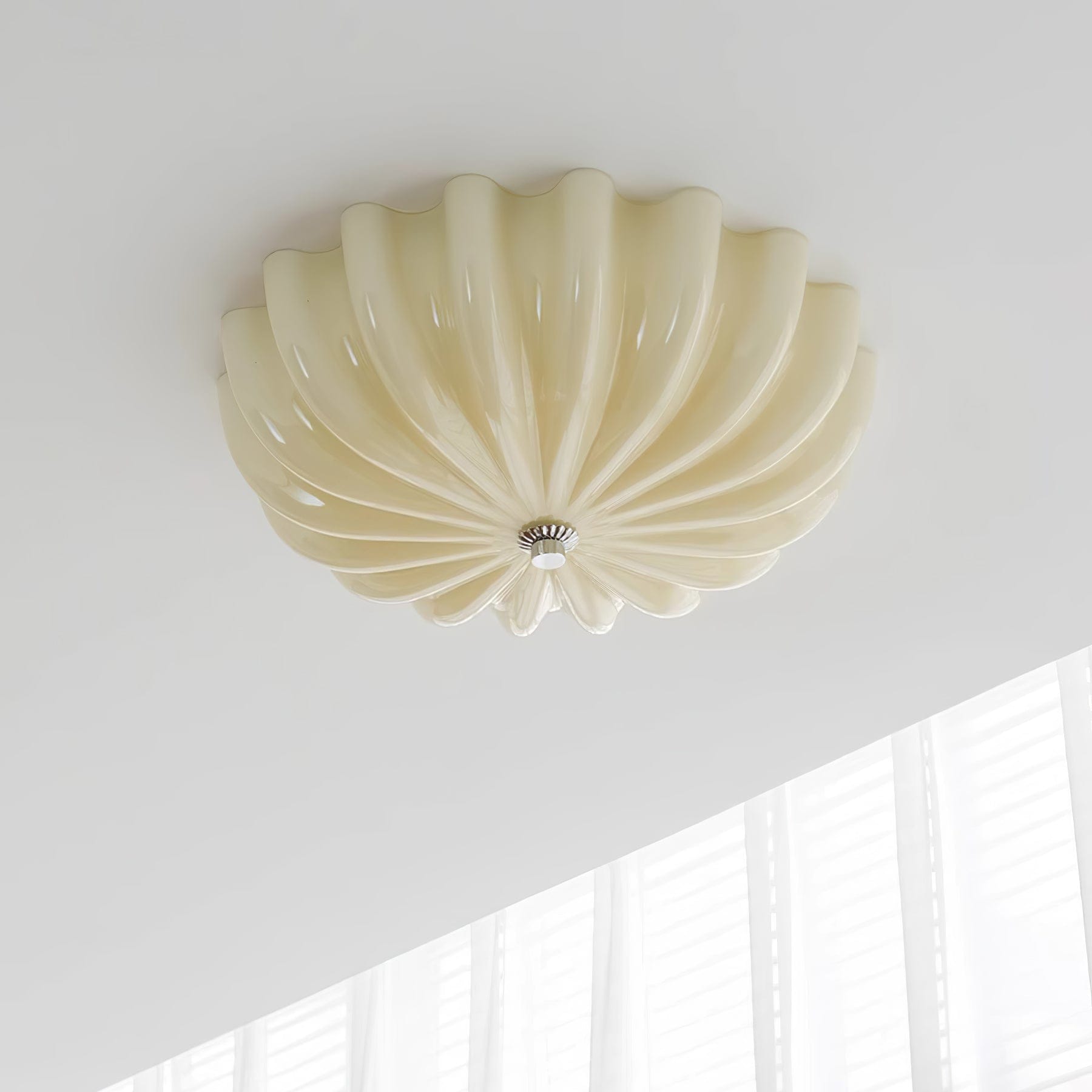 Vintage Glass Flush Mount Ceiling Light for Living Room — Ashbury Home & Living