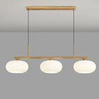 Modern Glass Pendant Light With Tri-Colour LED Glow in Gold — Ashbury Home & Living