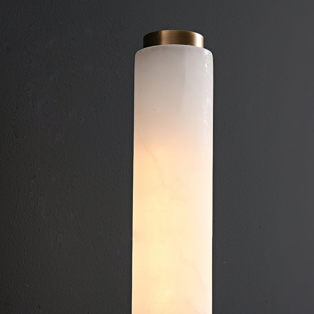 Modern Metal and Faux Alabaster Wall Light for Living Room — Ashbury Home & Living