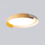 Modern Wood Flush Mount Ceiling Light for Living Room — Ashbury Home & Living