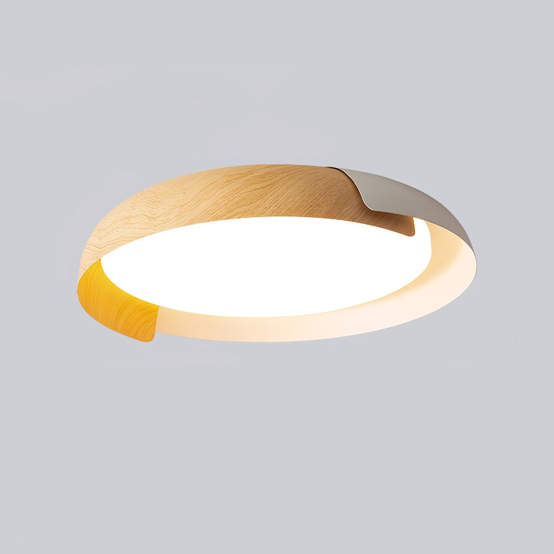 Modern Wood Flush Mount Ceiling Light for Living Room — Ashbury Home & Living