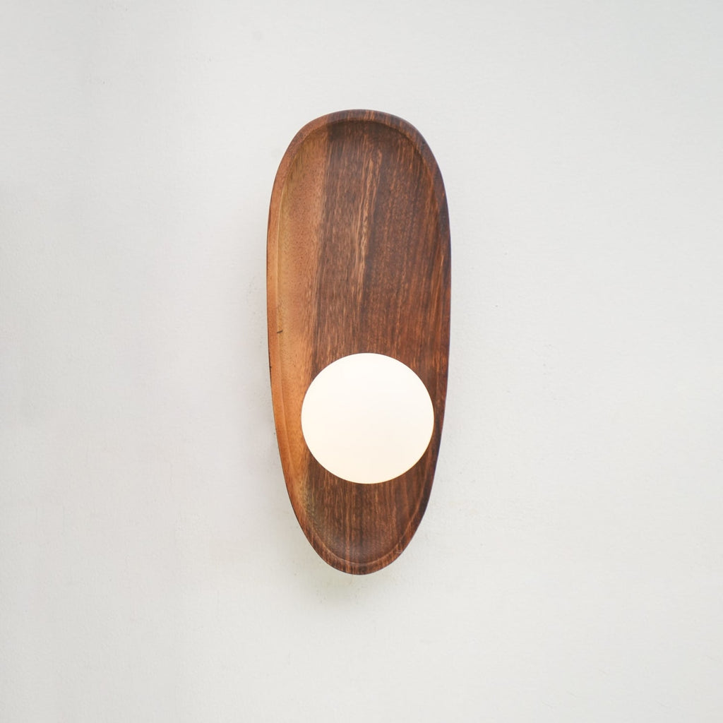 Modern Wood and Glass Wall Light for Living Room — Ashbury Home & Living