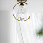 Contemporary Solid Brass Flush Mount Ceiling Light — Ashbury Home & Living