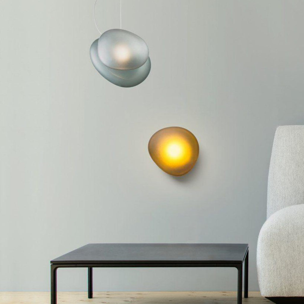 Modern Glass Wall Light With Warm Glass Shades — Ashbury Home & Living