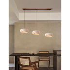 Modern Travertine Stone Pendant Light With Dimmable Remote Control — Ashbury Home & Living