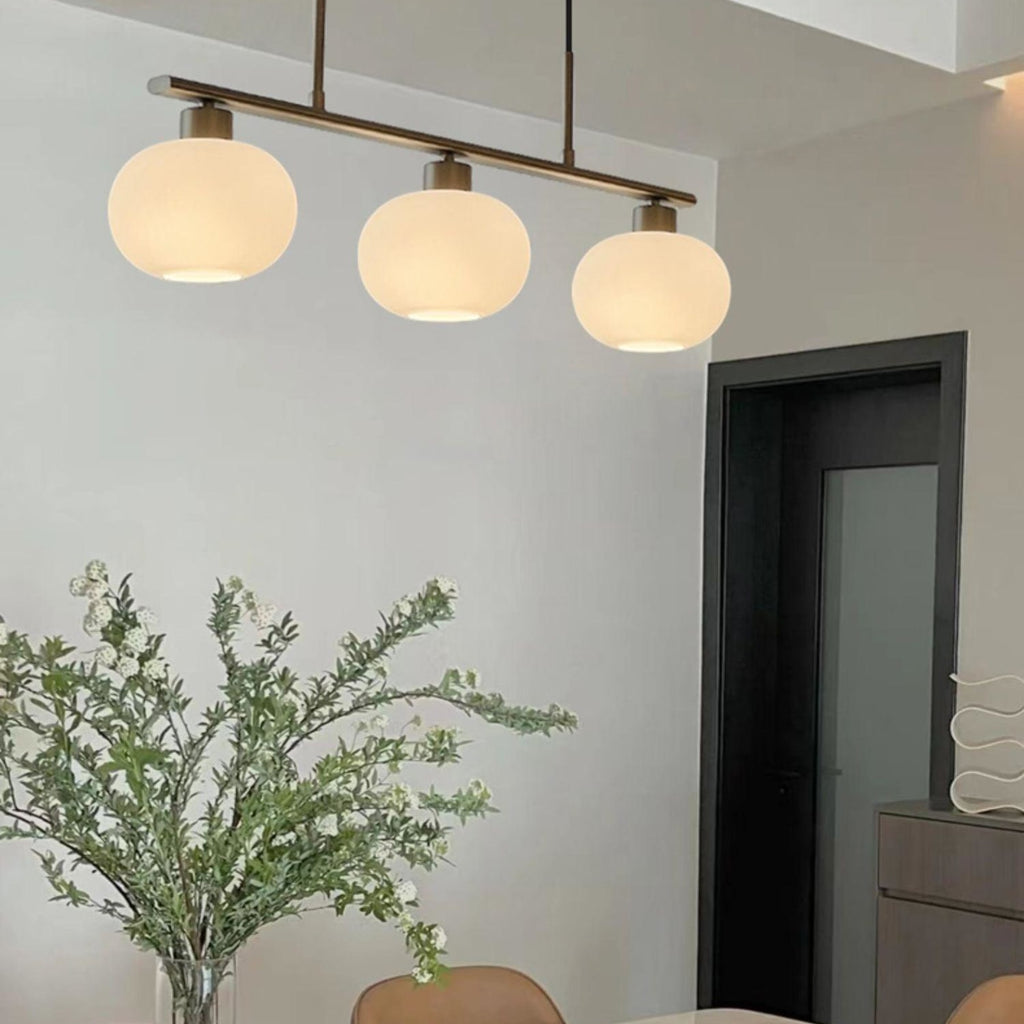 Modern Glass Pendant Light With Tri-Colour LED Glow — Ashbury Home & Living