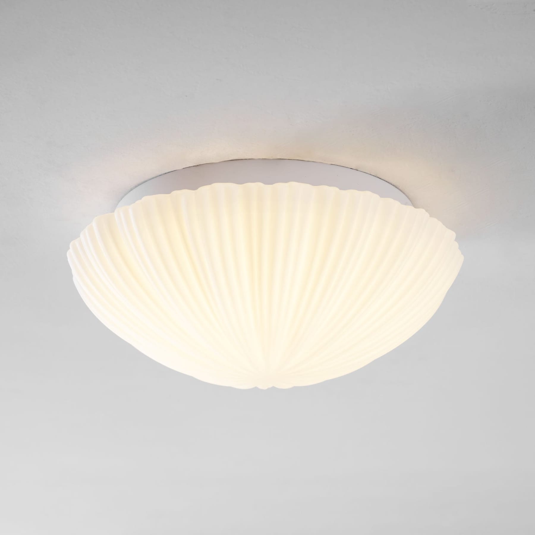 Modern Glass Flush Mount Ceiling Light — Ashbury Home & Living
