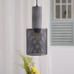 Industrial Concrete Pendant Light With Warm LED Glow — Ashbury Home & Living