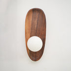 Modern Wood and Glass Wall Light for Living Room — Ashbury Home & Living