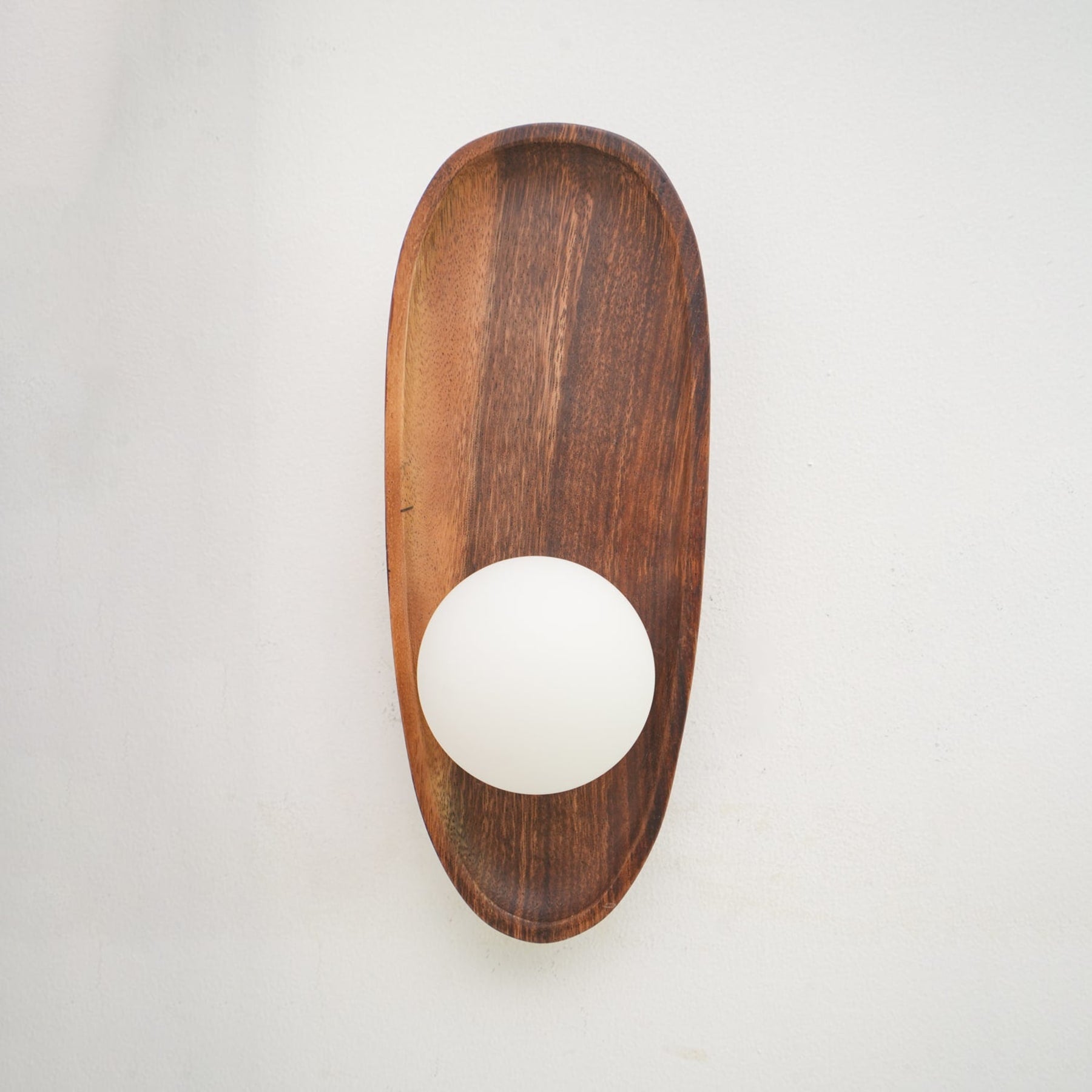 Modern Wood and Glass Wall Light for Living Room — Ashbury Home & Living