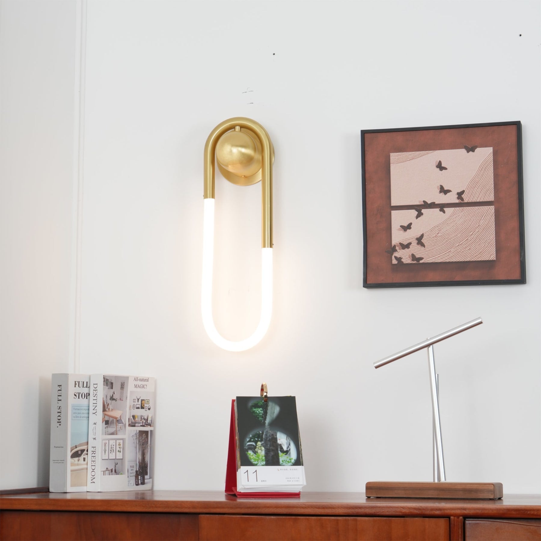 Minimalist Metal Wall Light for Living Room and Bedroom — Ashbury Home & Living