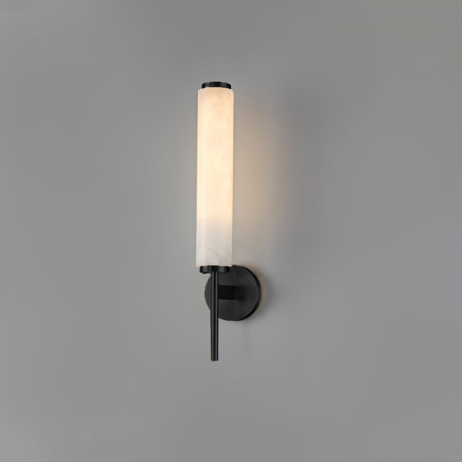 Modern Metal and Faux Alabaster Wall Light for Living Room — Ashbury Home & Living