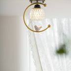 Contemporary Solid Brass Flush Mount Ceiling Light — Ashbury Home & Living