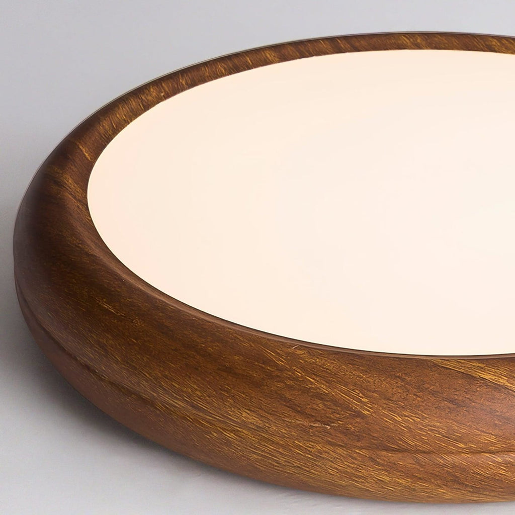 Scandinavian Wood Flush Mount Ceiling Light for Living Room — Ashbury Home & Living