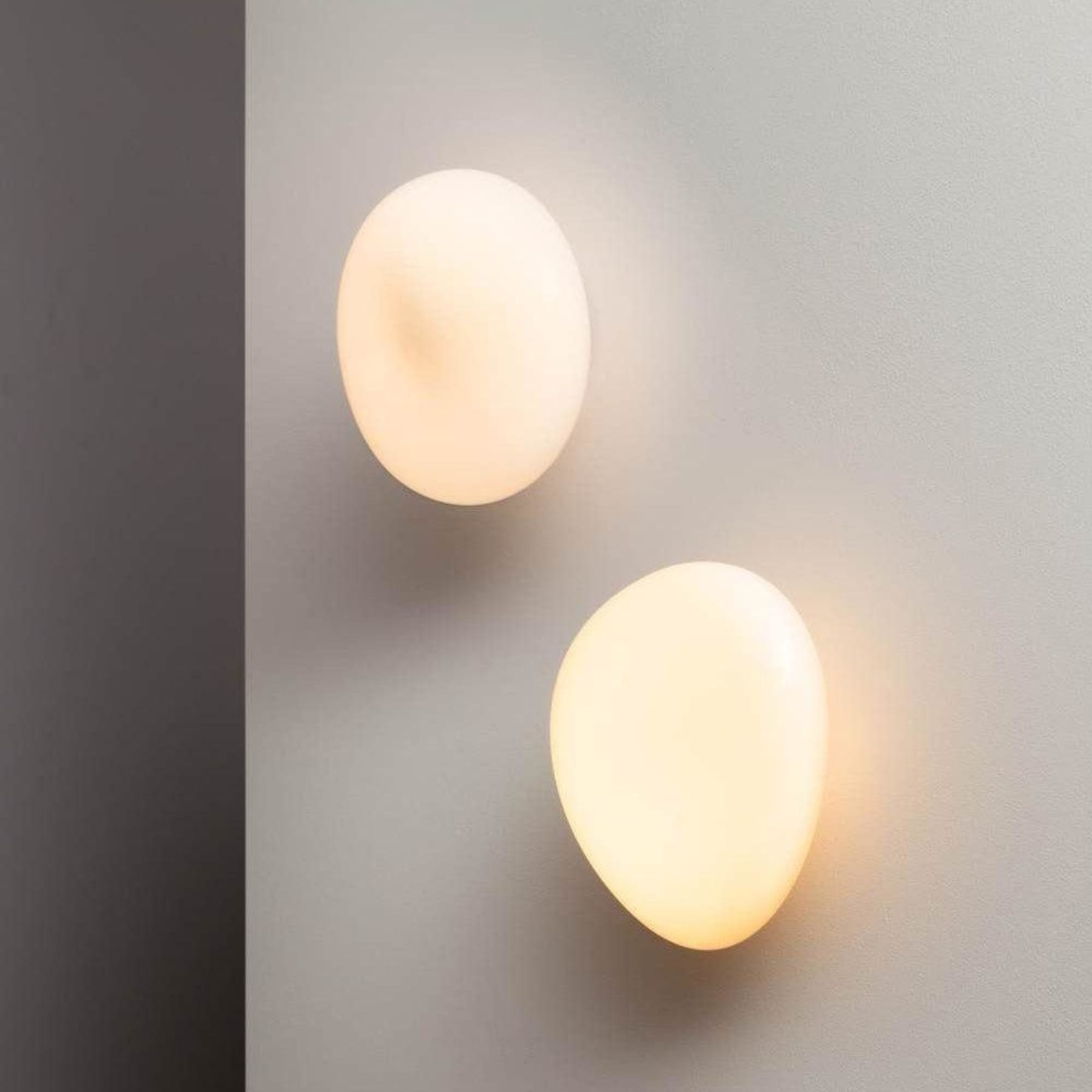 Modern Glass Wall Light With Warm Glass Shades — Ashbury Home & Living