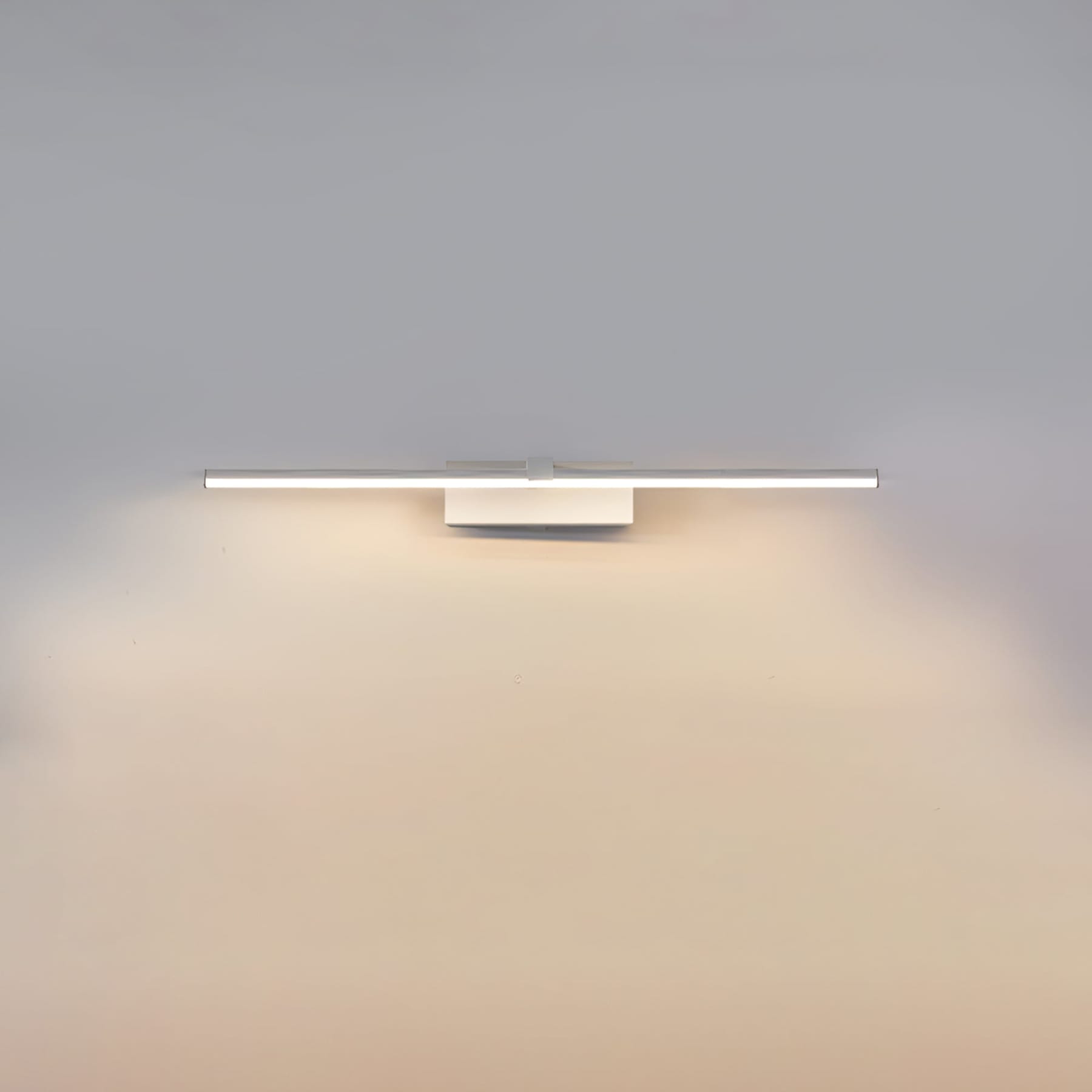 Modern Iron Linear Wall Light With Integrated LED for Hallway in White — Ashbury Home & Living