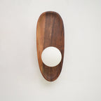 Modern Wood and Glass Wall Light for Living Room — Ashbury Home & Living