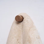 Modern Travertine Wall Light With Warm LED Glow — Ashbury Home & Living