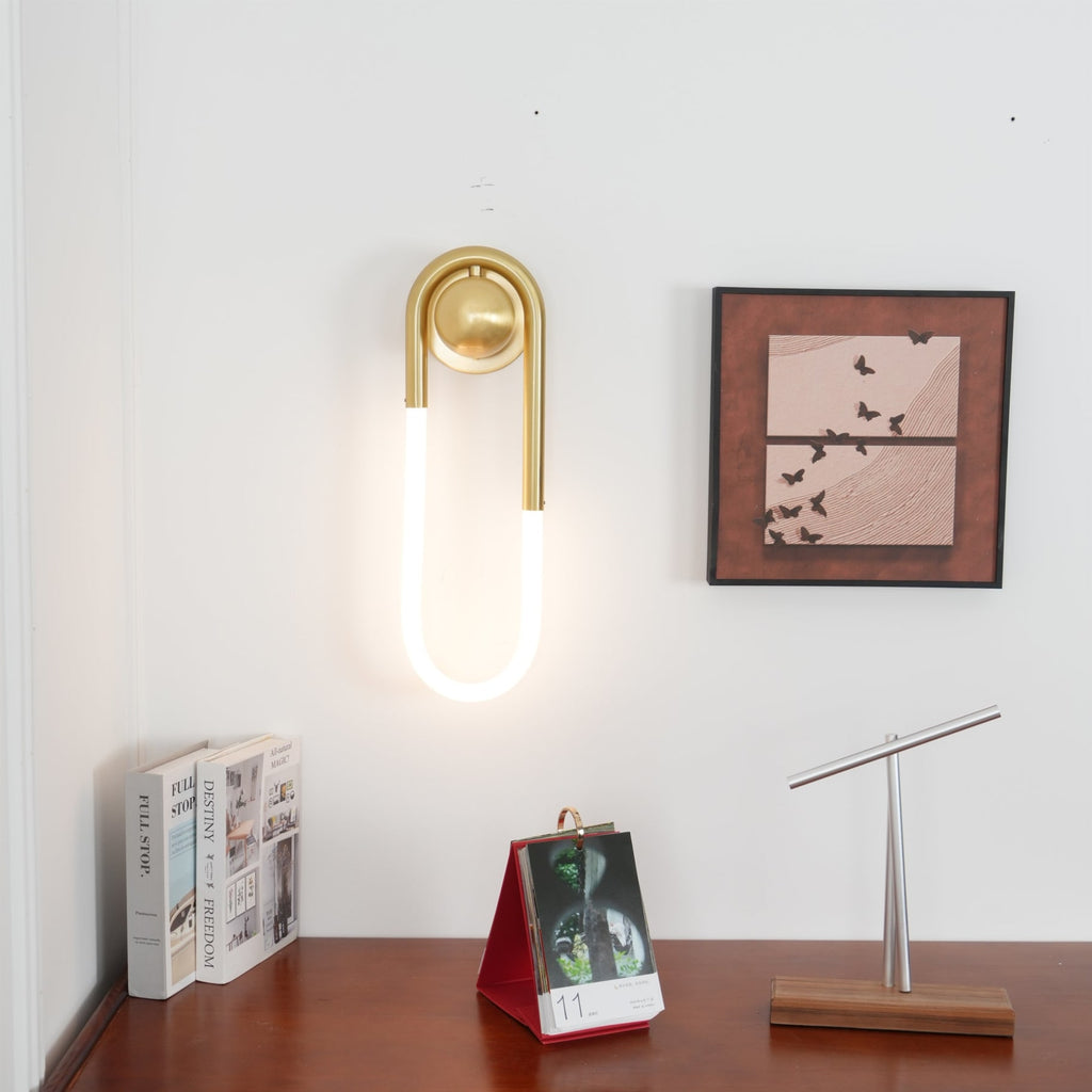 Minimalist Metal Wall Light for Living Room and Bedroom — Ashbury Home & Living
