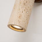 Modern Travertine Wall Light With Warm LED Glow — Ashbury Home & Living