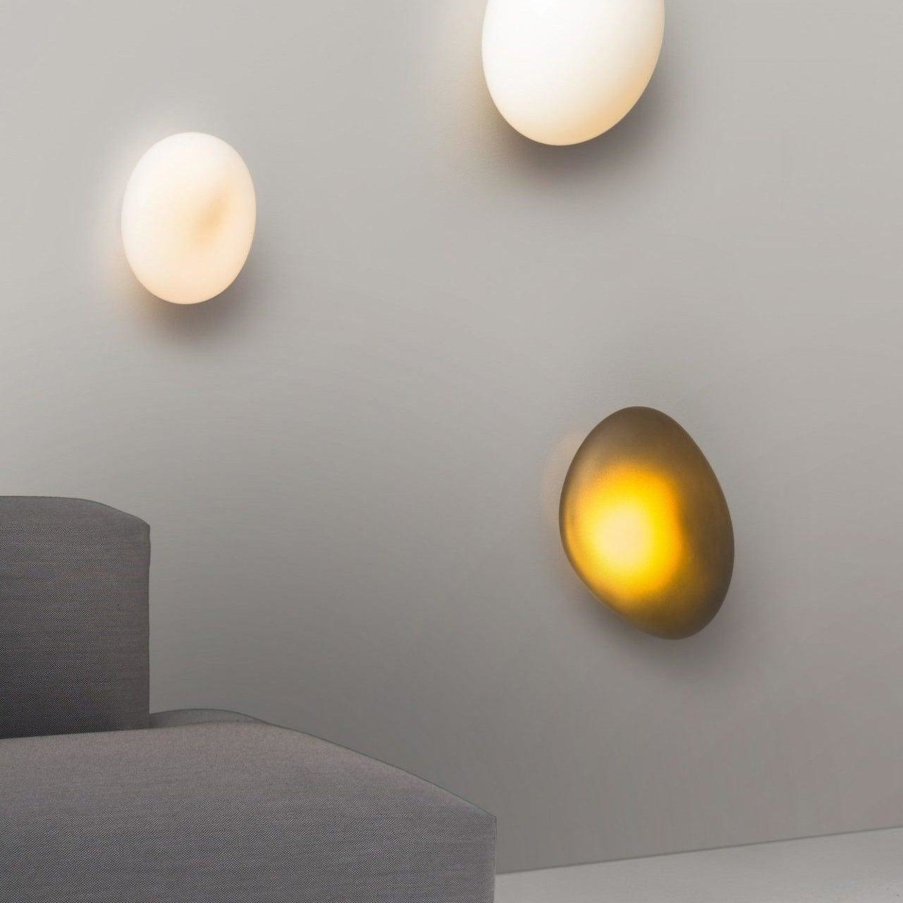 Modern Glass Wall Light With Warm Glass Shades — Ashbury Home & Living