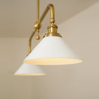 Modern Brass Pendant Light With Ceramic Shades for Dining Room — Ashbury Home & Living