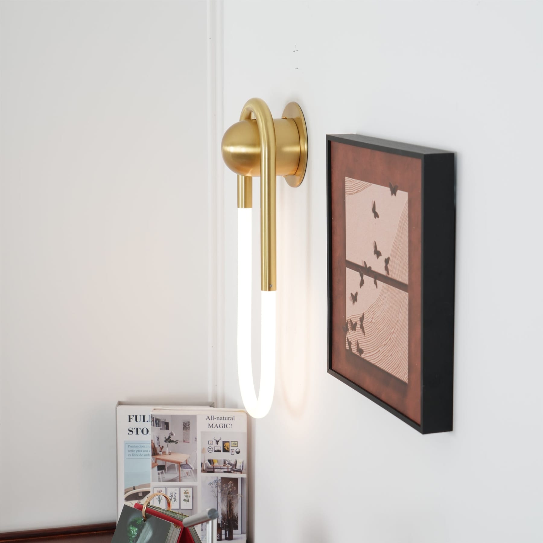 Minimalist Metal Wall Light for Living Room and Bedroom — Ashbury Home & Living